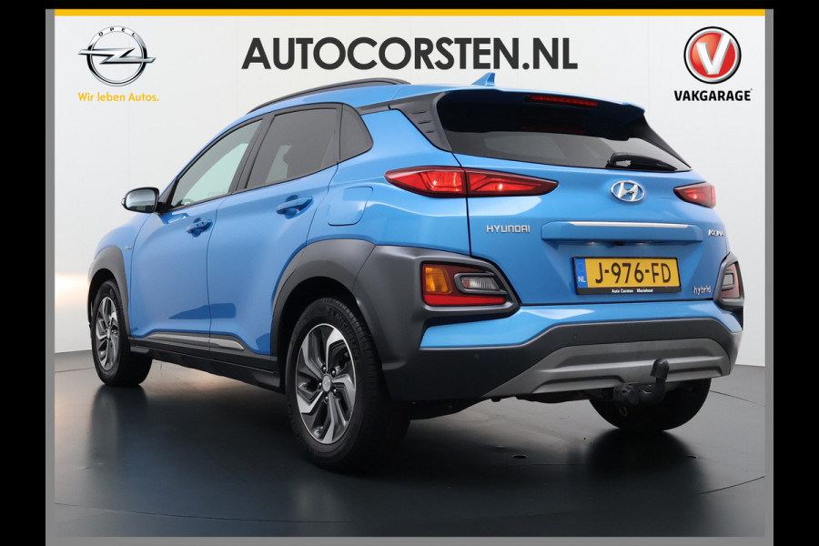 Hyundai Kona 1.6 HEV AUT-6 141pk Adaptive-Cr Trekhaak HUD Camera Android Apple Carplay Navi Bordherkenning PDC Fashion Keyless Head-Up-Display Auto-Pilot (Lane-Assist+ACC) ESP Mild Hybride Priv.Glass Botsing waarsch syst Dodehoek-assistent