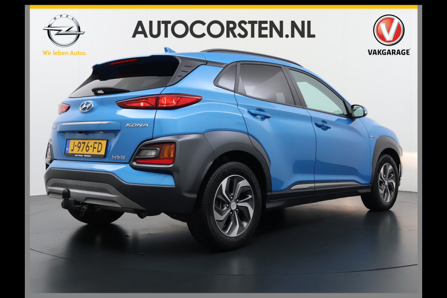 Hyundai Kona 1.6 HEV AUT-6 141pk Adaptive-Cr Trekhaak HUD Camera Android Apple Carplay Navi Bordherkenning PDC Fashion Keyless Head-Up-Display Auto-Pilot (Lane-Assist+ACC) ESP Mild Hybride Priv.Glass Botsing waarsch syst Dodehoek-assistent