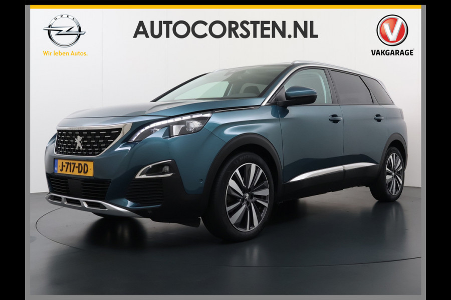 Peugeot 5008 T131PK AUT-8 7-Pers. Pano-Dak Elektr.Stoel+Geheug. Adaptive-Cruise Afn.Trekhaak Apple Android Carplay Navi 360-Camera Elektr.A-K Virtual Cockpit (Digidash) Pack City 1+2 Privacy Glas Orig.NLse auto, 1e eigenaar,  dealer onderhouden. € 45.000 nieuw!