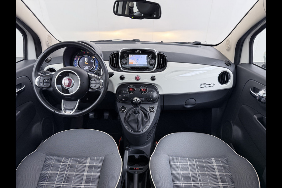 Fiat 500 81PK Turbo Pano-dak Navi Ecc Cruise Control Lounge Lmv Led Business Pack Navigatie Pack Pack Style Isofix EURO6 Volledig Onderhouden, laatste beurt bij 94238km ! Origineel Nederlandse Auto Nieuwprijs €20.140 Super Efficiente Twin Air Turbo Motor