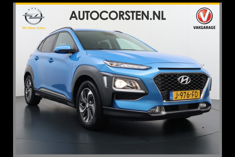 Hyundai Kona 1.6 HEV AUT-6 141pk Adaptive-Cr Trekhaak HUD Camera Android Apple Carplay Navi Bordherkenning PDC Fashion Keyless Head-Up-Display Auto-Pilot (Lane-Assist+ACC) ESP Mild Hybride Priv.Glass Botsing waarsch syst Dodehoek-assistent
