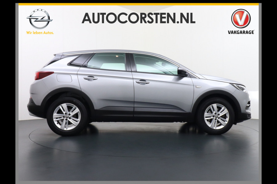 Opel Grandland X T 131pk 360Camera Navi 1/2Leer Apple/AndroidPdc Dab Ecc Tel. Isofix Mistlampen Blindspot Lane-dep. Bordherk. Usb Bluetooth CruiseControl Licht-/Zichtpakket Elek.Inkl.spiegels Elek.Ramen Led 17''LM 1.2 Turbo Business Elegance NL-auto! B- klasse EURO 6 Origin.NLse auto Volledig Dealer onderhouden laatste beurt bij 101.000km
