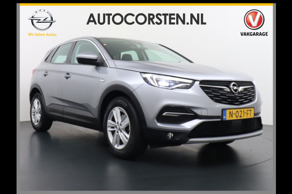 Opel Grandland X T 131pk 360Camera Navi 1/2Leer Apple/AndroidPdc Dab Ecc Tel. Isofix Mistlampen Blindspot Lane-dep. Bordherk. Usb Bluetooth CruiseControl Licht-/Zichtpakket Elek.Inkl.spiegels Elek.Ramen Led 17''LM 1.2 Turbo Business Elegance NL-auto! B- klasse EURO 6 Origin.NLse auto Volledig Dealer onderhouden laatste beurt bij 101.000km