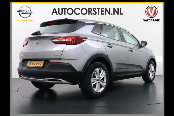 Opel Grandland X T 131pk 360Camera Navi 1/2Leer Apple/AndroidPdc Dab Ecc Tel. Isofix Mistlampen Blindspot Lane-dep. Bordherk. Usb Bluetooth CruiseControl Licht-/Zichtpakket Elek.Inkl.spiegels Elek.Ramen Led 17''LM 1.2 Turbo Business Elegance NL-auto! B- klasse EURO 6 Origin.NLse auto Volledig Dealer onderhouden laatste beurt bij 101.000km