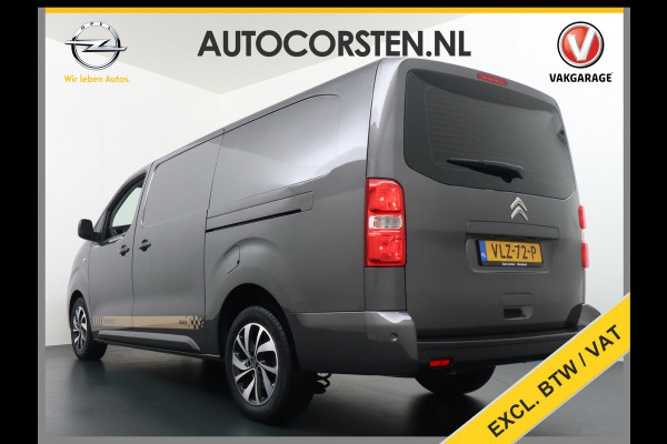 Citroën Jumpy D145pk XL L3 3Pers. Navi Apple Carplay Android Auto Cruise Pdc2x-Schuifdeur Cruise DAB+ Bordherkenning WiFi Citroen Connect Regen/Lichtsensor Dodehoeksensor SpoorAssist Voorruit+Wisserverwarmd 1e Eigenaar Euro 6 370Nm koppel nieuwprijs 51.000 euro inc bpm