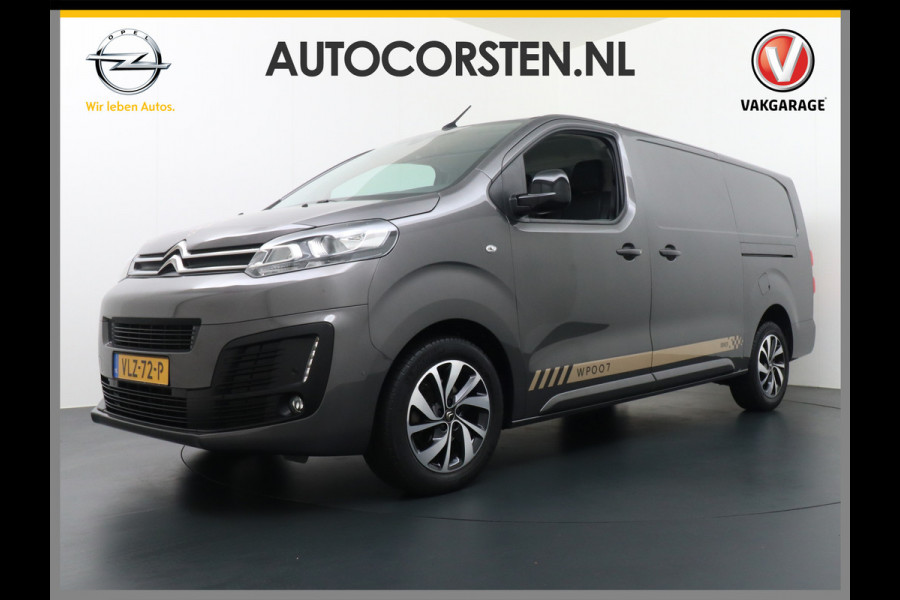 Citroën Jumpy D145pk XL L3 3Pers. Navi Apple Carplay Android Auto Cruise Pdc2x-Schuifdeur Cruise DAB+ Bordherkenning WiFi Citroen Connect Regen/Lichtsensor Dodehoeksensor SpoorAssist Voorruit+Wisserverwarmd 1e Eigenaar Euro 6 370Nm koppel nieuwprijs 51.000 euro inc bpm