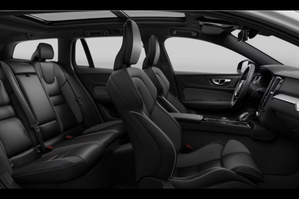 Volvo V60 T8 455PK Automaat AWD Plus Perform. Ed. Dark Polestar Optimalisatie / Glossy black Logo voor en achterzijde / Long Range / 360 Camera / Harman Kardon audio / Head-up display / Panorama dak / Apple carplay / Android auto /