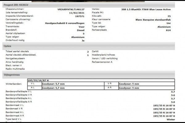 Peugeot 208 1.5 HDi 103PK Blue Active 5Drs. Airco / Navigatie / Lm.velgen / Pdc.A / Distributie vv bij 172Dkm / Apk 11-2026