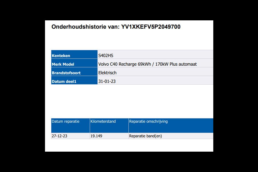 Volvo C40 Recharge Plus 69 kWh SOH 95% / Panoramadak / Trekhaak / Camera / Stoel-Stuurverwarming / Navigatie / Radio-multimedia / Apk 01-2027