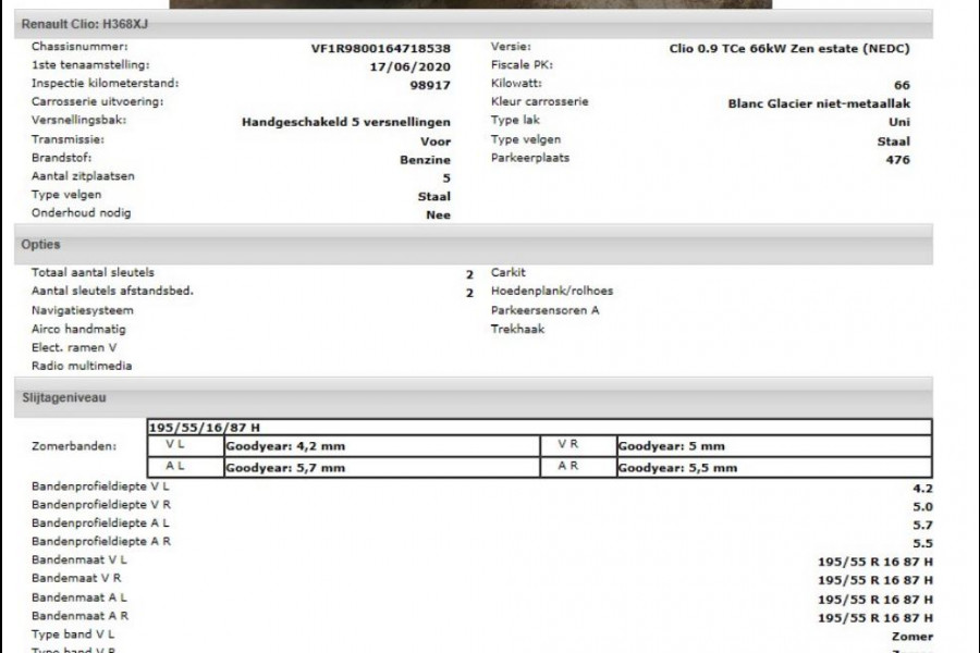 Renault Clio Estate 0.9 TCe 90PK Zen Trekhaak / Airco / Navigatie / cruise-ctr / Aplle carplay / Apk 06-2026