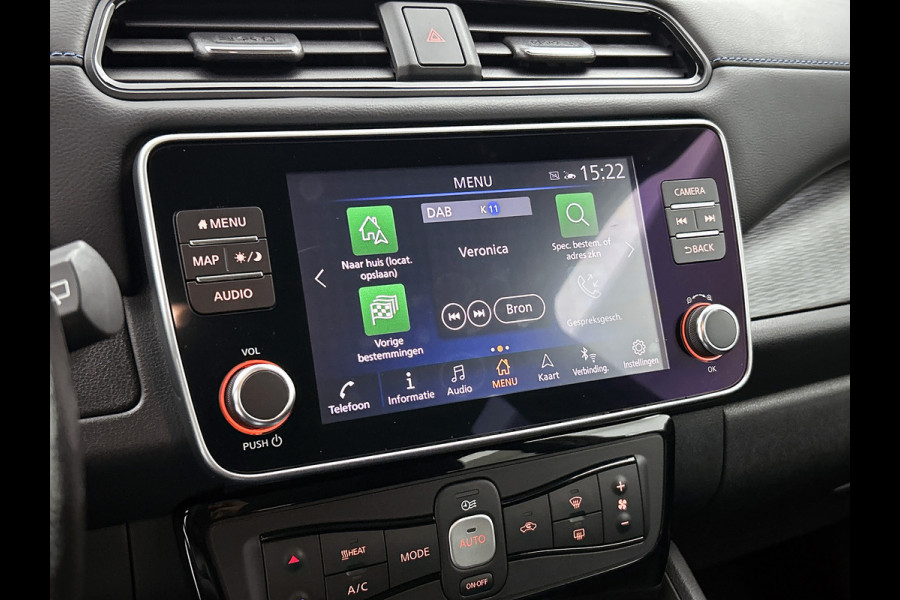 Nissan Leaf Electric+ 160kW / 62kWh +/- 385KM / Pdc.+Camera /Navigatie / Airco-ecc./ Stoelverwarming / Apk 09-2026