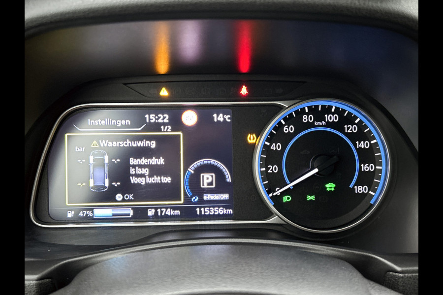 Nissan Leaf Electric+ 160kW / 62kWh +/- 385KM / Pdc.+Camera /Navigatie / Airco-ecc./ Stoelverwarming / Apk 09-2026