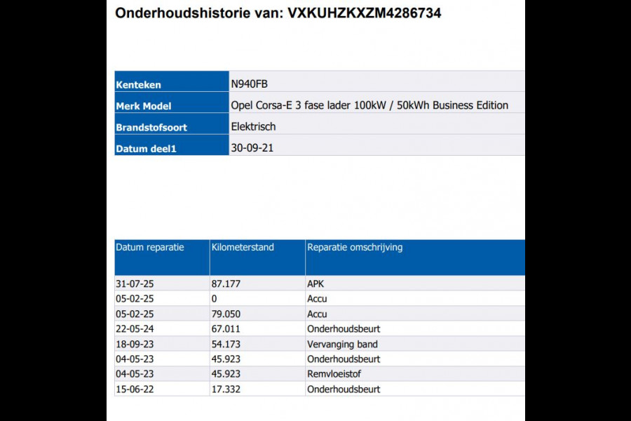 Opel CORSA-E Business Edition 100KW / 50 kWh / Airco-Ecc. / Cruise-ctr. / Navigatie via Usb / 100% Elektrisch, 100% Stijlvol / Apk 09-2027