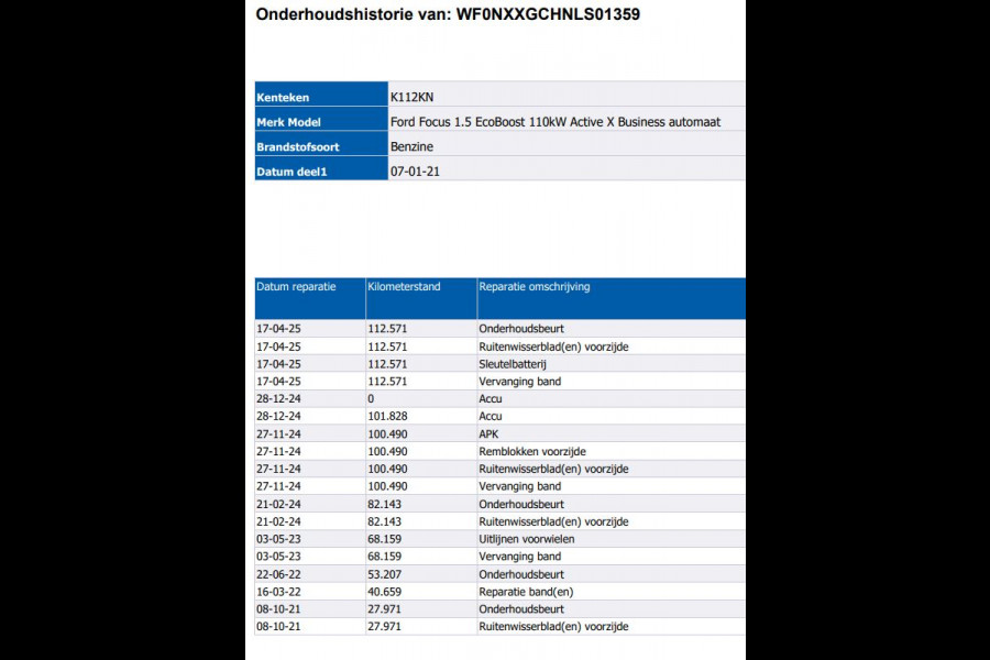 Ford Focus 1.5 Automaat 150PK Active X 5Drs. / Panorama dak / B&O Audio / Pdc.+Camera / Navigatie / Airco-ecc. / Apk 01-2027