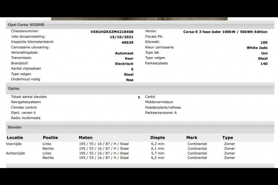 Opel CORSA-E Edition 100KW / 50 kWh / 100% Elektrisch, 100% Stijlvol / Pdc+Camera / Navigatie / Airco-Ecc. / Cruise-ctr. / Apk 11-2027