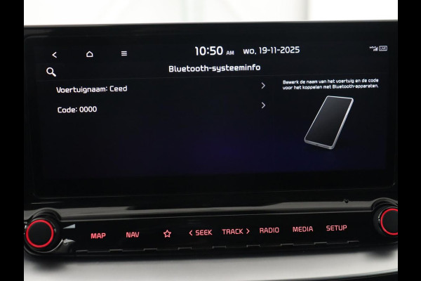 Kia Ceed 1.0 T-GDi DynamicPlusLine | Stoel & stuurverwarming | Trekhaak | Adaptive cruise | Camera | Carplay | Half leder | Navigatie | Keyless | Full LED | Climate control | Parkeerhulp