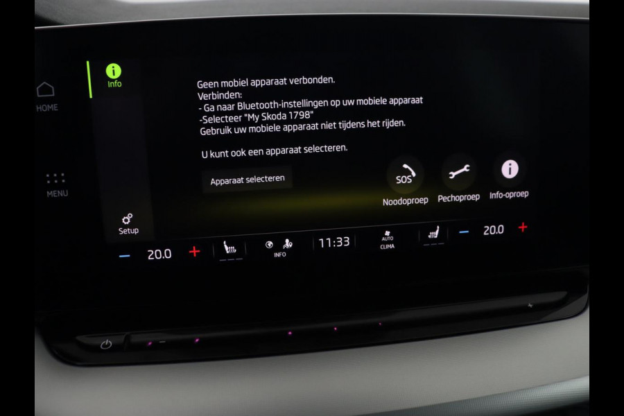 Škoda Octavia 1.5 TSI First Edition | Panoramadak | Trekhaak | Stoelverwarming | Matrix LED | Adaptive cruise | Sfeerverlichting | Carplay | Keyless | Virtual Cockpit | 18'' | Half leder | Climate control