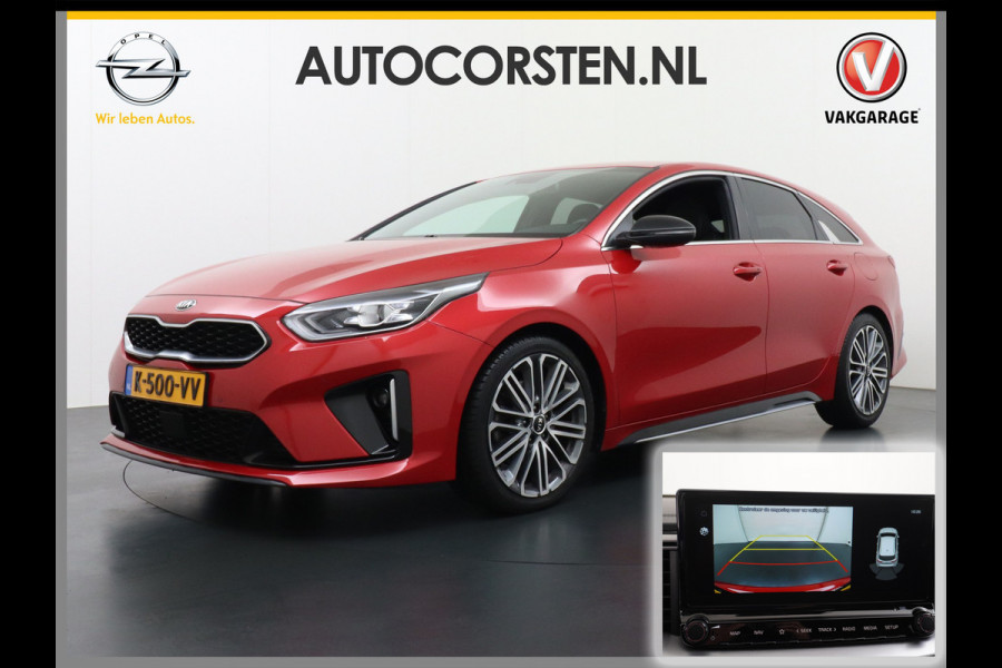 Kia ProCeed 1.5T 160PK AUT-7 GT-Plus Line MHEV Virtual Cockpit Navi Camera Ecc Apple Carplay Android Auto Adap.Cruise Stoel+Bank+Stuurverwar Keyless DAB Lmv 18" Led Dodehoekdetector Rijstrooksensor met correctie Elek.Achterklep Verkeersbord detectie Uitparkeer waarschuwing Zeer compleet! 1e Eigenaar Origineel Nederlandse Auto €37.000,- nieuw