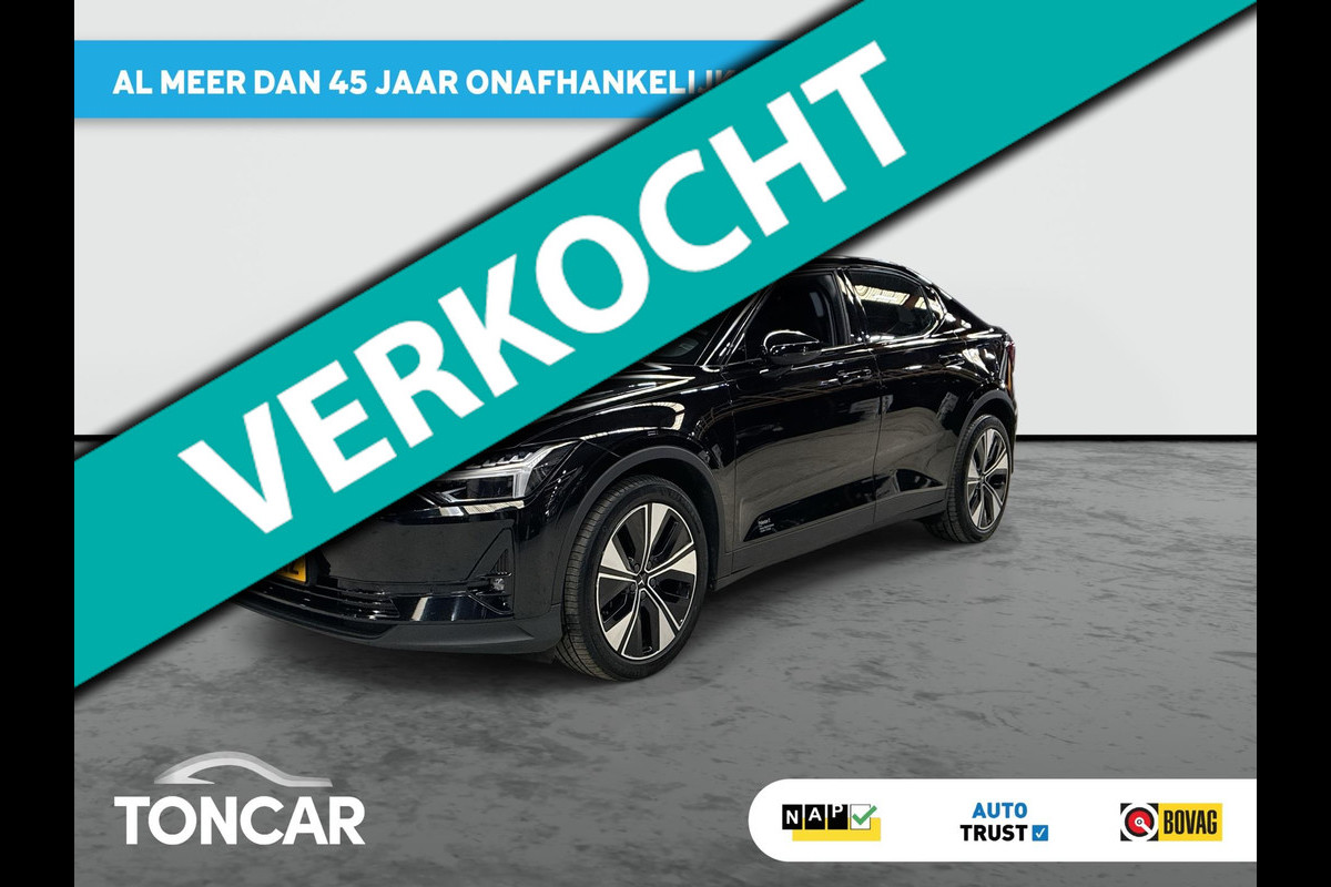 Polestar 2 Long Range Single Motor 78 kWh SOH 95% | 360 camera | Pilot Assist | Park Assist | 19" LM | Stoelverwarming | Android