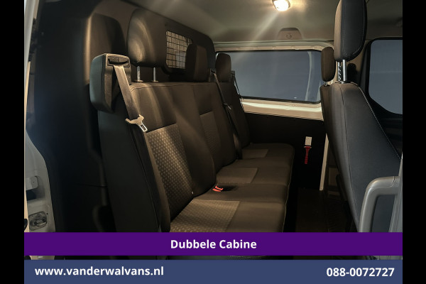 Ford Transit Custom 2.0 TDCI L1H1 Dubbele Cabine Euro6 Airco | Navigatie | 5-Zits | Imperiaal | Apple Carplay | LED Android Auto, 2500kg Trekhaak, Cruisecontrol, Parkeersensoren, Stoelverwarming