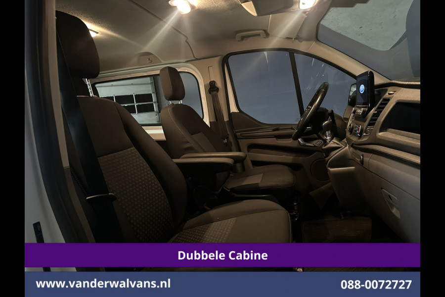 Ford Transit Custom 2.0 TDCI L1H1 Dubbele Cabine Euro6 Airco | Navigatie | 5-Zits | Imperiaal | Apple Carplay | LED Android Auto, 2500kg Trekhaak, Cruisecontrol, Parkeersensoren, Stoelverwarming
