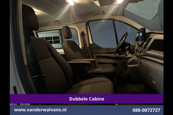 Ford Transit Custom 2.0 TDCI L1H1 Dubbele Cabine Euro6 Airco | Navigatie | 5-Zits | Imperiaal | Apple Carplay | LED Android Auto, 2500kg Trekhaak, Cruisecontrol, Parkeersensoren, Stoelverwarming
