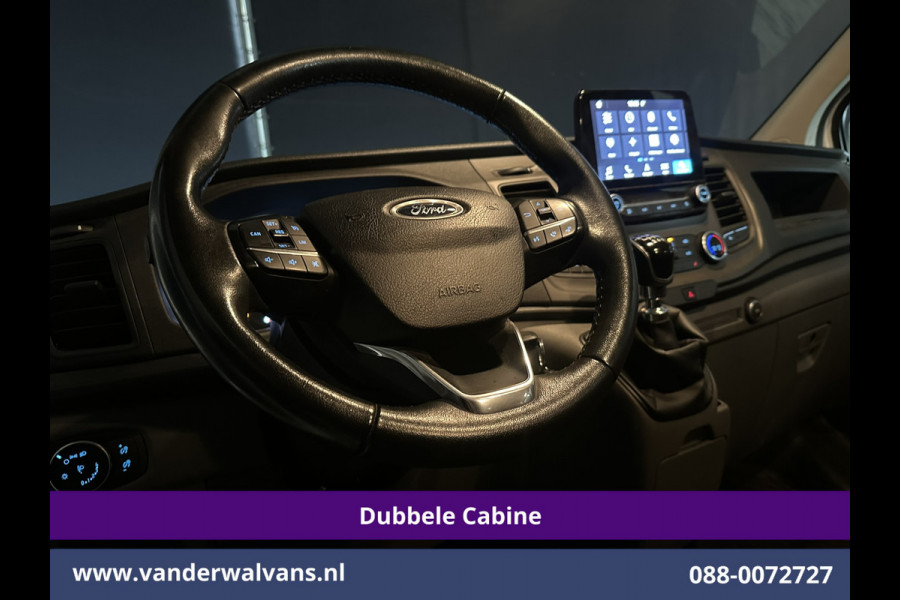 Ford Transit Custom 2.0 TDCI L1H1 Dubbele Cabine Euro6 Airco | Navigatie | 5-Zits | Imperiaal | Apple Carplay | LED Android Auto, 2500kg Trekhaak, Cruisecontrol, Parkeersensoren, Stoelverwarming