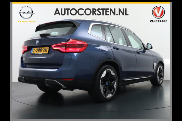 BMW iX3 80kWh Pano-Dak Leer+Elektr.-verst.360°Camera Adap.Cruise Apple Carplay Android Auto Navi High Executive Ecc Harman&Kardon®-Surro Stoelverwarming Parkeer+Achteruitrij assistent Led Origineel Nederlandse Auto Zeer compleet! €73.000 nieuw!