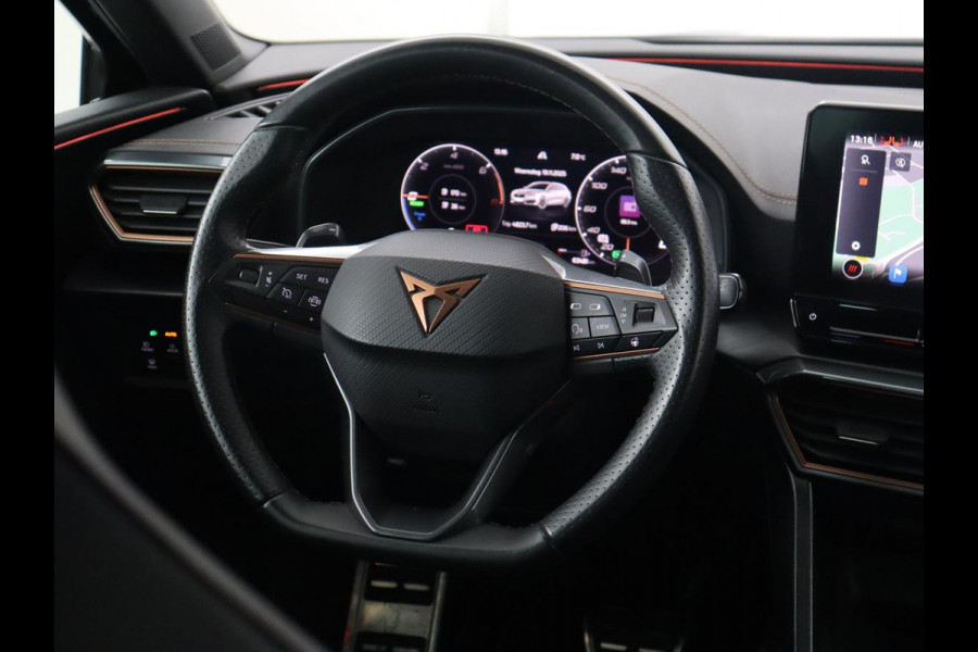 CUPRA Leon 1.4 eHybrid VZ | 245pk | Leder | Stoelverwarming | Memory | Carplay | Navigatie | Sfeerverlichting | Parkeerhulp | Sportstoelen | Keyless | Climate control | Cruise control | PHEV | Plug In