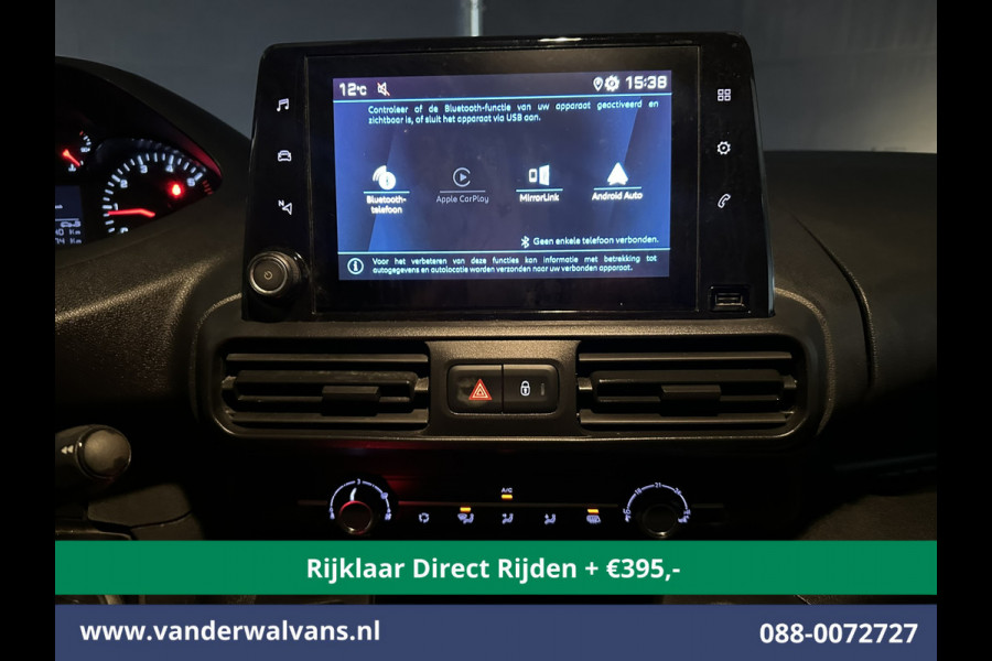 Peugeot Partner 1.5 BlueHDI 102pk L1H1 Euro6 *Rijklaar Direct Rijden* Airco | Apple Carplay | Android Auto | Cruisecontrol | Trekhaak Parkeersensoren