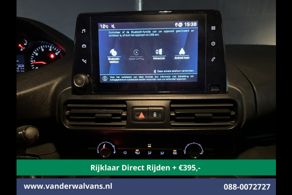 Peugeot Partner 1.5 BlueHDI 102pk L1H1 Euro6 *Rijklaar Direct Rijden* Airco | Apple Carplay | Android Auto | Cruisecontrol | Trekhaak Parkeersensoren