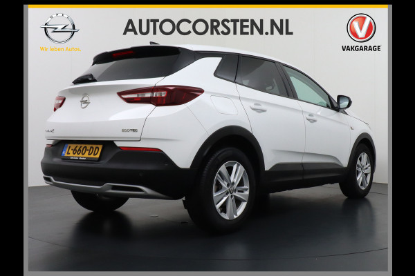 Opel Grandland X T131PK Apple Carplay Android Auto AGR-Comfortstoel Camera Navi Ecc Cruise Control Pdc DAB+ Regen-Lichtsensor Lane Assist Led Verkeersbord detectie Bluetooth Privacy Glas Lmv 17" Elegance 1e Eigenaar Origineel Nederlandse auto Euro 6