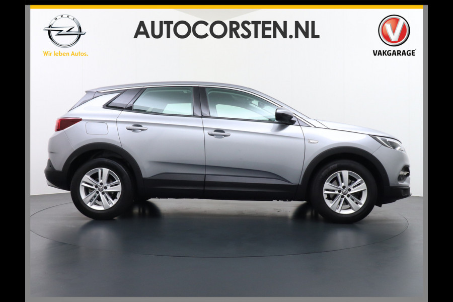 Opel Grandland X T 131pk 360Camera Navi 1/2Leer Apple/Android Usb Bluetooth CruiseControl Pdc Dab Ecc Tel. Isofix Mistlampen Blindspot Lane-dep. Bordherk. Licht-/Zichtpakket Elek.Inkl.spiegels Elek.Ramen Led 17''LM 1.2 Turbo Business Elegance NL-auto! B- klasse EURO 6 Origin.NLse auto
