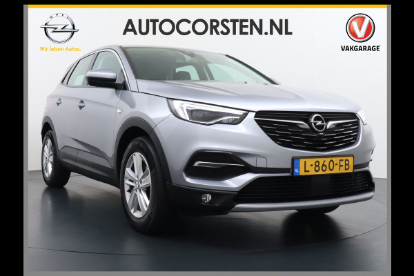 Opel Grandland X T 131pk 360Camera Navi 1/2Leer Apple/Android Usb Bluetooth CruiseControl Pdc Dab Ecc Tel. Isofix Mistlampen Blindspot Lane-dep. Bordherk. Licht-/Zichtpakket Elek.Inkl.spiegels Elek.Ramen Led 17''LM 1.2 Turbo Business Elegance NL-auto! B- klasse EURO 6 Origin.NLse auto
