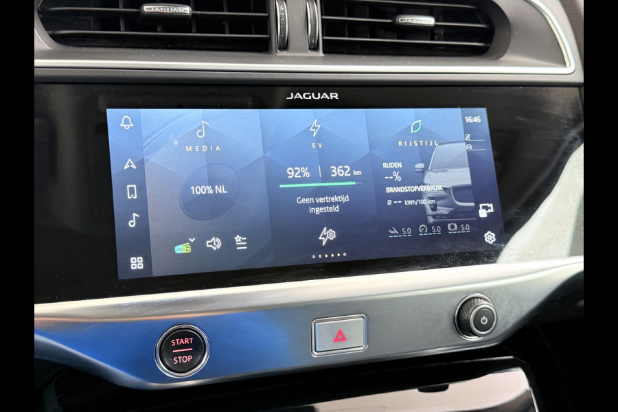 Jaguar I-PACE EV400 AWD Business Edition S 90kWh Leder 360°Camera Meridian®-Audio Stoel+Stuurverwarming Navi Ecc Apple Carplay Android Auto Cr Voorruitverwarming DAB+ Led Verkeersbord detectie Rijstrooksensor Wifi SOH 89% Origineel Nederlandse Auto Nieuwprijs  €72.475,-
