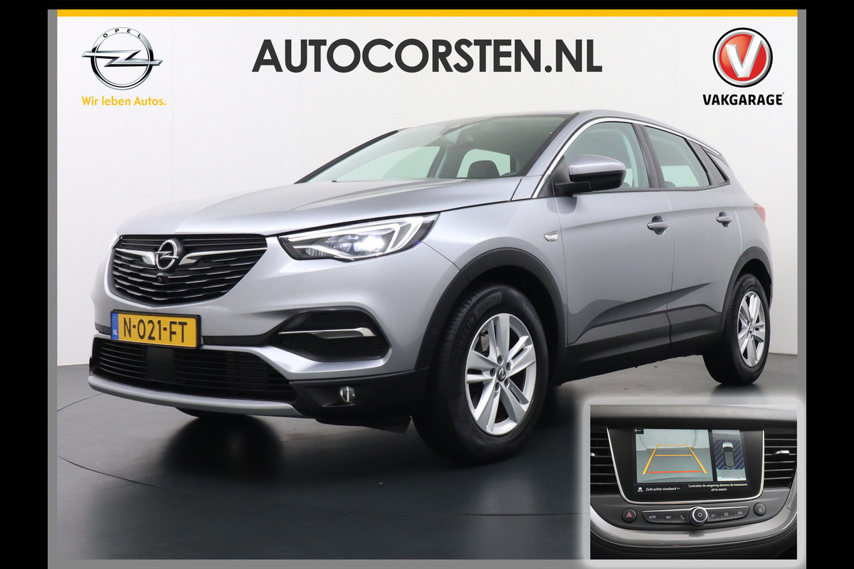 Opel Grandland X T 131pk 360Camera Navi 1/2Leer Apple/AndroidPdc Dab Ecc Tel. Isofix Mistlampen Blindspot Lane-dep. Bordherk. Usb Bluetooth CruiseControl Licht-/Zichtpakket Elek.Inkl.spiegels Elek.Ramen Led 17''LM 1.2 Turbo Business Elegance NL-auto! B- klasse EURO 6 Origin.NLse auto Volledig Dealer onderhouden laatste beurt bij 101.000km