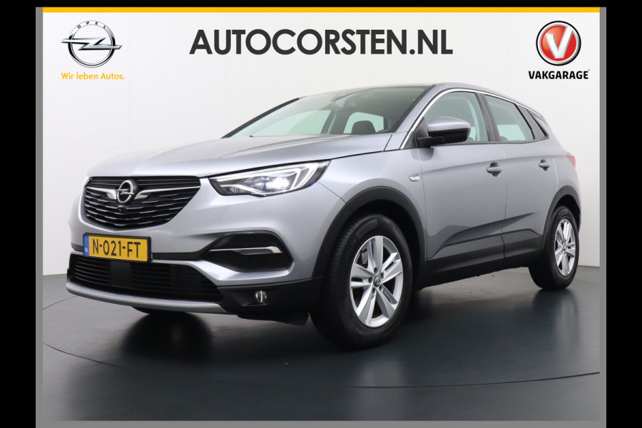 Opel Grandland X T 131pk 360Camera Navi 1/2Leer Apple/AndroidPdc Dab Ecc Tel. Isofix Mistlampen Blindspot Lane-dep. Bordherk. Usb Bluetooth CruiseControl Licht-/Zichtpakket Elek.Inkl.spiegels Elek.Ramen Led 17''LM 1.2 Turbo Business Elegance NL-auto! B- klasse EURO 6 Origin.NLse auto Volledig Dealer onderhouden laatste beurt bij 101.000km