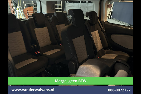 Ford Tourneo Custom 2.0 TDCI **MARGE, Geen btw, Geen bpm** 131pk Automaat L2H1 Personenbus Euro6 Airco | 2x zijdeur | 8-Zits | Navigatie Cruisecontrol, Trekhaak, Parkeersensoren, LM velgen, Verwarmde voorruit, Achterklep