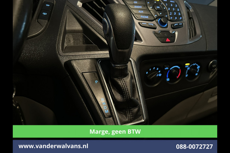 Ford Tourneo Custom 2.0 TDCI **MARGE, Geen btw, Geen bpm** 131pk Automaat L2H1 Personenbus Euro6 Airco | 2x zijdeur | 8-Zits | Navigatie Cruisecontrol, Trekhaak, Parkeersensoren, LM velgen, Verwarmde voorruit, Achterklep