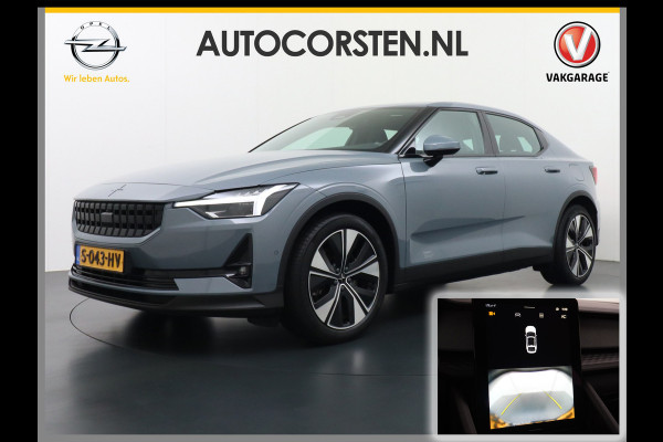 Polestar 2 Long Range 78kWh Carplay Android Auto Cruise Control Keyless Navi Ecc 360°Camera 19"LM Led-Pixel PDC Elektr.Klep Google Maps Blindspot Monitoring Stoelverwarming Regen-Lichtsensor Virtual-Cockpit Hill-Assist Lane Assist Origineel Nederlandse Auto Tot 150kw snel laden 1.500KG Trekvermogen €54.400 nieuwprijs