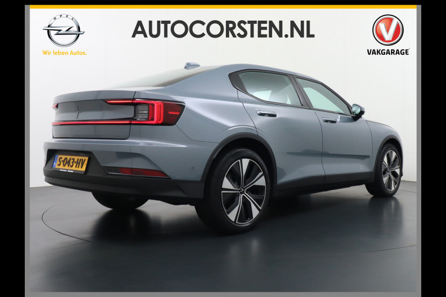 Polestar 2 Long Range 78kWh Soh 96% Carplay Android Auto Cruise Control Keyless Navi Ecc 360°Camera 19"LM Led-Pixel PDC Elektr.Klep Google  Blindspot Monitoring Stoelverwarming Regen-Lichtsensor Virtual-Cockpit Hill-Assist Lane Assist Origineel Nederlandse Auto Tot 150kw snel laden 1.500KG Trekvermogen €54.400 nieuwprijs