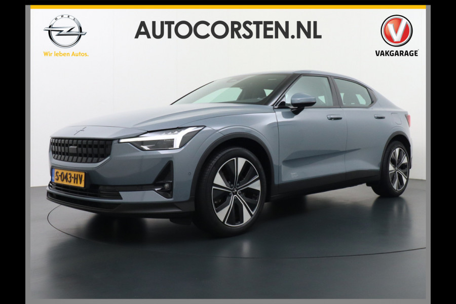 Polestar 2 Long Range 78kWh Soh 96% Carplay Android Auto Cruise Control Keyless Navi Ecc 360°Camera 19"LM Led-Pixel PDC Elektr.Klep Google  Blindspot Monitoring Stoelverwarming Regen-Lichtsensor Virtual-Cockpit Hill-Assist Lane Assist Origineel Nederlandse Auto Tot 150kw snel laden 1.500KG Trekvermogen €54.400 nieuwprijs
