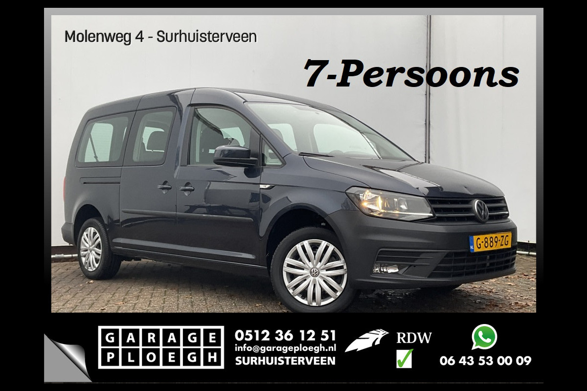 Volkswagen Caddy Maxi 7-Pers 1.4 TSI 131pk Aut7 Airco Navi Cruise 7 Persoons 2x Schuifdeur 7P.