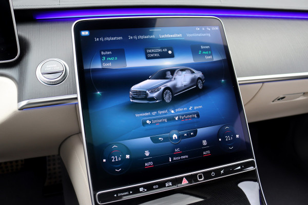 Mercedes-Benz S-Klasse 580 e Lang AMG Line | Airmatic | Distronic+ | Chauffeurspakket | Zonweringspakket | Massage V+A | | MBUX Tablet | Burmester | HUD | Stoelventilatie V+A | Nekverwarming |