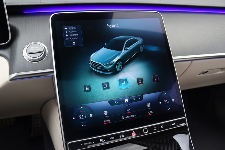 Mercedes-Benz S-Klasse 580 e Lang AMG Line | Airmatic | Distronic+ | Chauffeurspakket | Zonweringspakket | Massage V+A | | MBUX Tablet | Burmester | HUD | Stoelventilatie V+A | Nekverwarming |