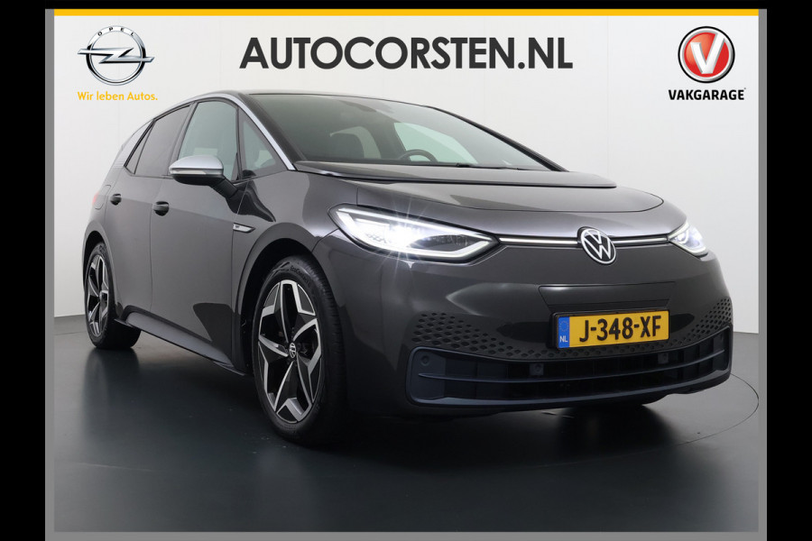 Volkswagen ID.3 First Plus 58kWh SOH 91% Adap.Cruise Apple Carplay Android Lmv 19" Navi Camera Pdc Stoel+Stuurverwarming Keyless Advanced Matrix Led + Dynamisch Led Achterlicht en Isofix DAB Privacy Glas Rijstrooksensor SOH 91% 1e Eigenaar Origineel Nederlandse Auto