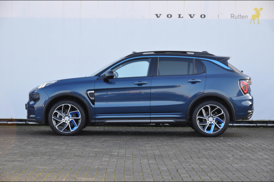 Lynk & Co 01 / 360 Camera / Adaptieve cruise control / Elektrische stoelen / BLIS / Stoelverwarming / Elektrische achterklep / Climate control / Parkeersensoren met camera / Regensensor / Keyless entry /