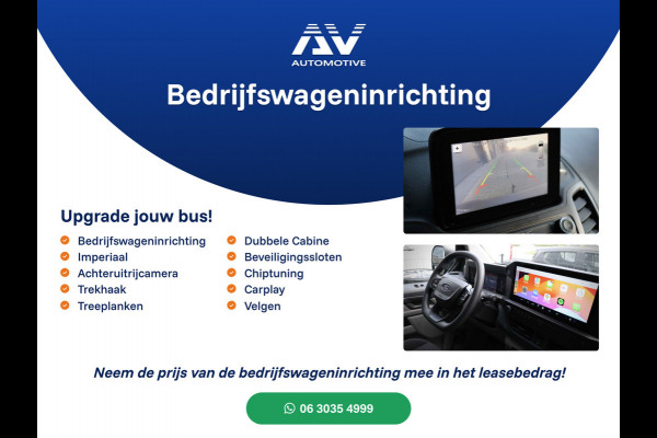 Ford Transit Custom 320 2.0 TDCI 170 PK L2H1 Limited DC | Dubbel Cabine | ACC | Blind Spot | Navigatie | Camera | CarPlay | Lane Assist | Trekhaak | BPM VRIJ | Verlengde fabrieksgarantie tot 04-2030