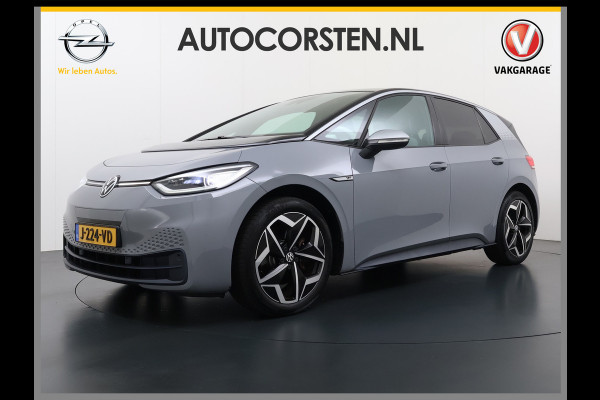 Volkswagen ID.3 First Plus 58kWh Apple Carplay Android Auto Adap.Cruise Lmv 19" Navi Camera Pdc Stoel+Stuurverwarming Keyless Advanced Matrix Led + Dynamisch Led Achterlicht en Isofix DAB Privacy Glas Rijstrooksensor SOH 89% Origineel Nederlandse Auto