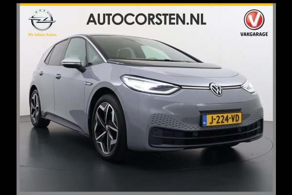 Volkswagen ID.3 First Plus 58kWh Apple Carplay Android Auto Adap.Cruise Lmv 19" Navi Camera Pdc Stoel+Stuurverwarming Keyless Advanced Matrix Led + Dynamisch Led Achterlicht en Isofix DAB Privacy Glas Rijstrooksensor SOH 89% Origineel Nederlandse Auto